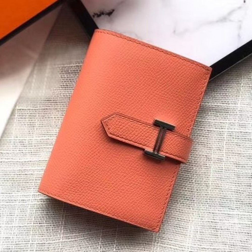 High Quality Replica Hermes Bearn Mini Wallet In Crevette Epsom Leather $ 159 USD